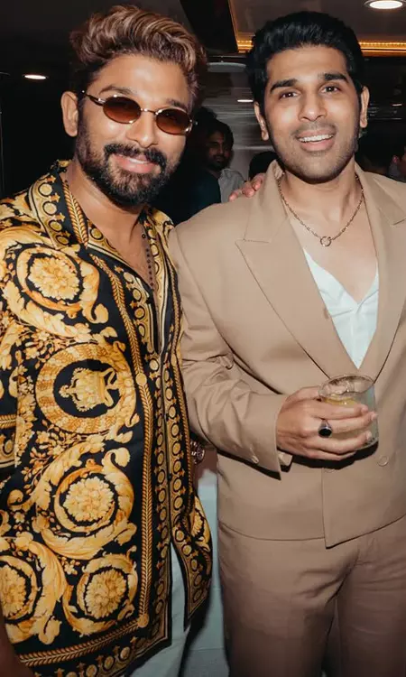 Allu Sirish Pops Champagne as Allu Arjun Enjoys Dubai Yacht Party