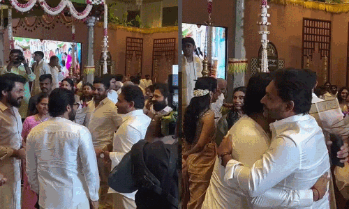 అన్న కొడుకు పెళ్లిలో వైయ‌స్ జ‌గ‌న్‌తో హీరోలు సూర్య‌-కార్తీ!