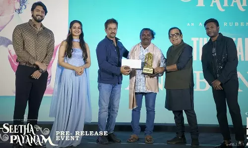 సీతా ప‌య‌నం ప్రీరిలీజ్: ముగ్గురు రియ‌ల్ హీరోల‌కు స‌న్మానం