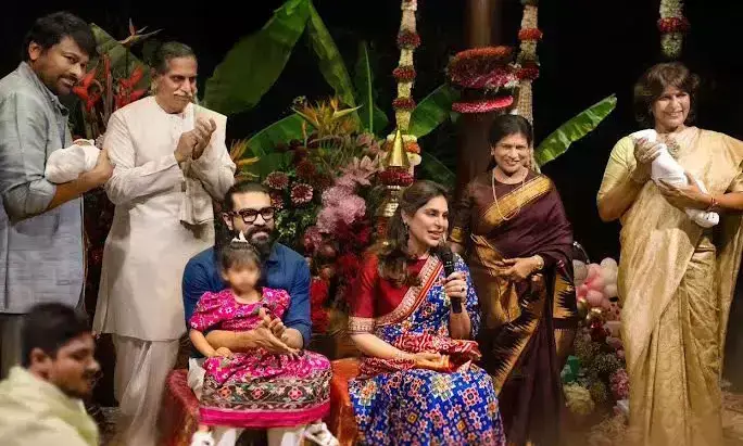 Megastar Chiru Explains Adorable Grandkids Names