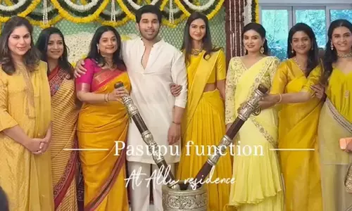 A Splash of Yellow: Allu Sirish’s Wedding Festivities Begin