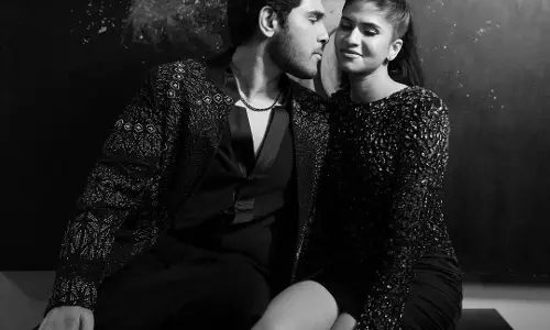 Black & Bold: Allu Sirish and Nayanika Shine at a Grand Celebration