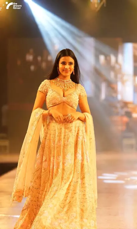 Shivani Nagaram Shines in Pastel Elegance on the Ramp