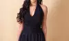 Shruti Haasan Stuns in Elegant Black Ensemble with Chic Bow Hairstyle