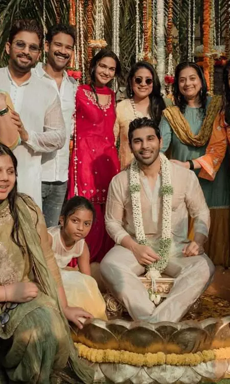Allu Sirish Bridegroom Ceremony Tollywood Stars Shine Bright