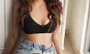 Ruhii Siingh Stuns in Black Crop Top and Distressed Jeans