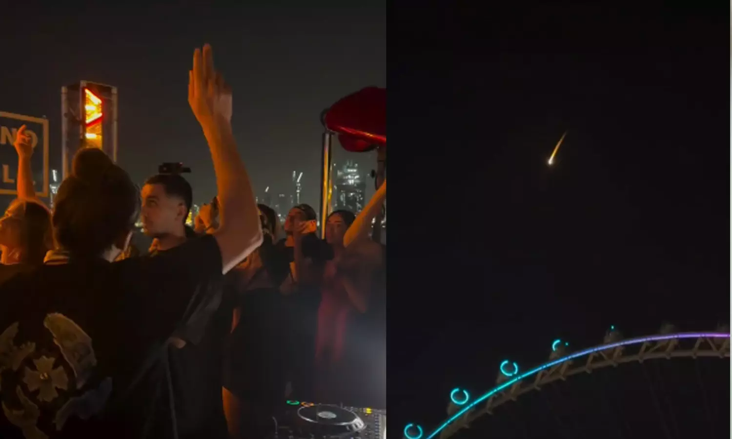 దుబాయ్: ఆకాశంలో మిస్సైల్స్ సౌండ్.. కింద డీజే సౌండ్!