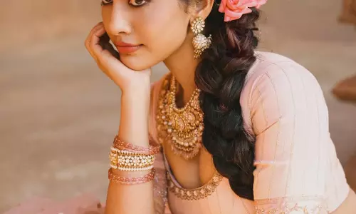 Nabha Natesh Shares a Serene Moment in Ethnic Wear