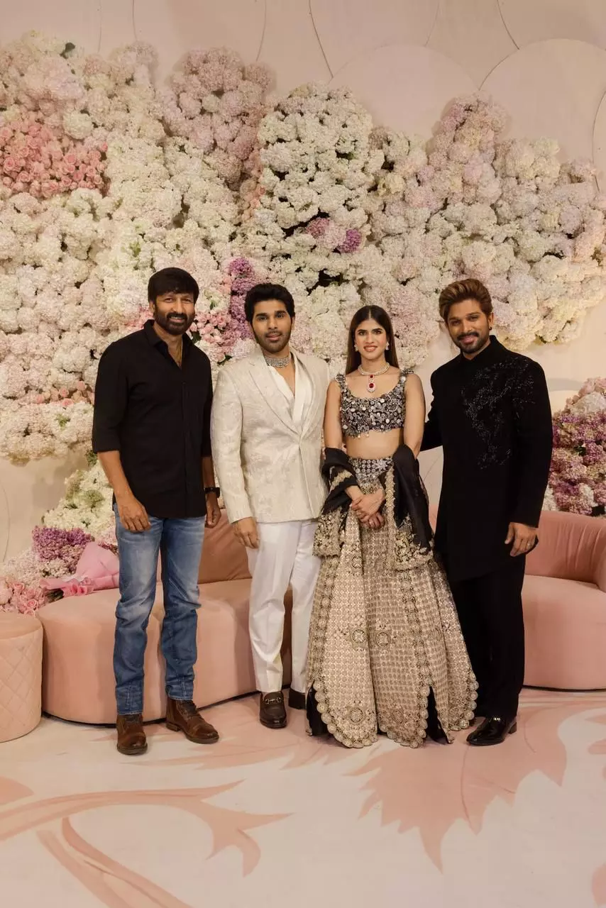 Allu Sirish Grand Pre Wedding Reception at Allu Studios Hyderabad Allu Sirish Grand Pre Wedding Reception at Allu Studios Hyderabad