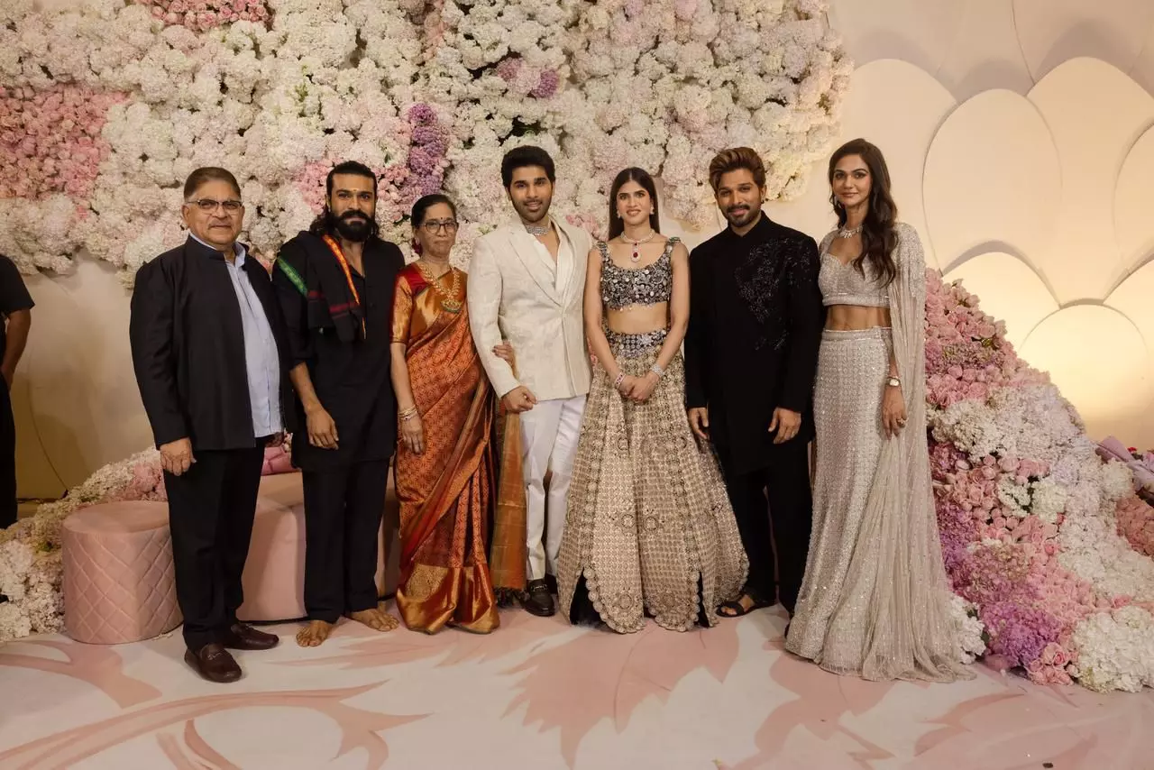 Allu Sirish Grand Pre Wedding Reception at Allu Studios Hyderabad Allu Sirish Grand Pre Wedding Reception at Allu Studios Hyderabad