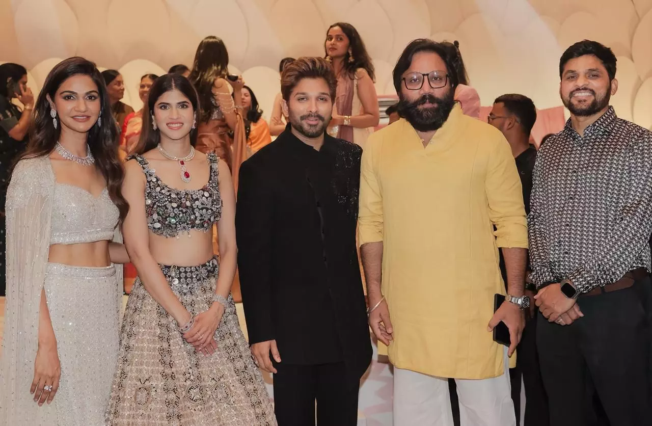 Allu Sirish Grand Pre Wedding Reception at Allu Studios Hyderabad