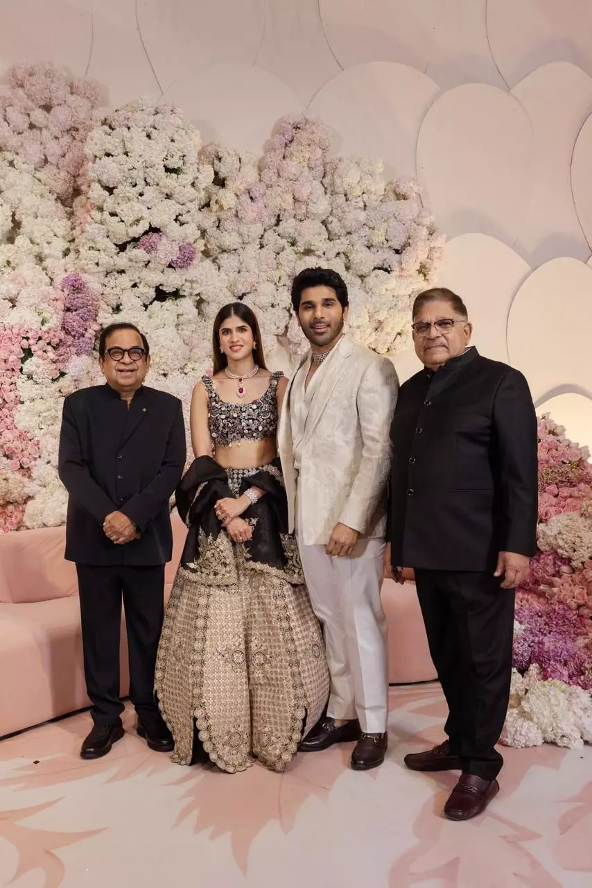 Allu Sirish Grand Pre Wedding Reception at Allu Studios Hyderabad Allu Sirish Grand Pre Wedding Reception at Allu Studios Hyderabad