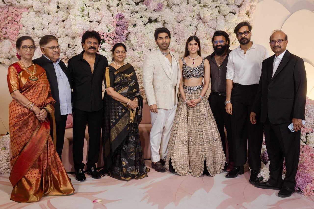 Allu Sirish Grand Pre Wedding Reception at Allu Studios Hyderabad