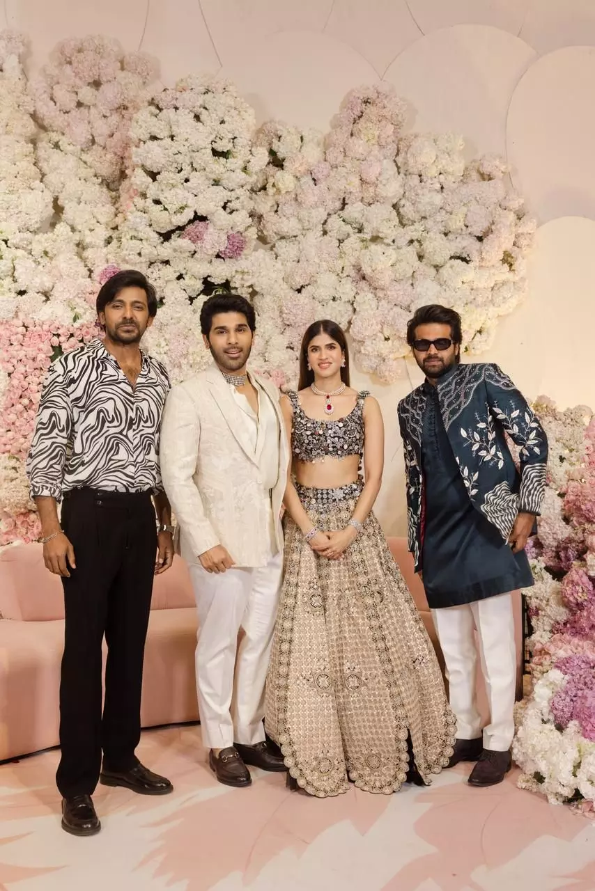 Allu Sirish Grand Pre Wedding Reception at Allu Studios Hyderabad