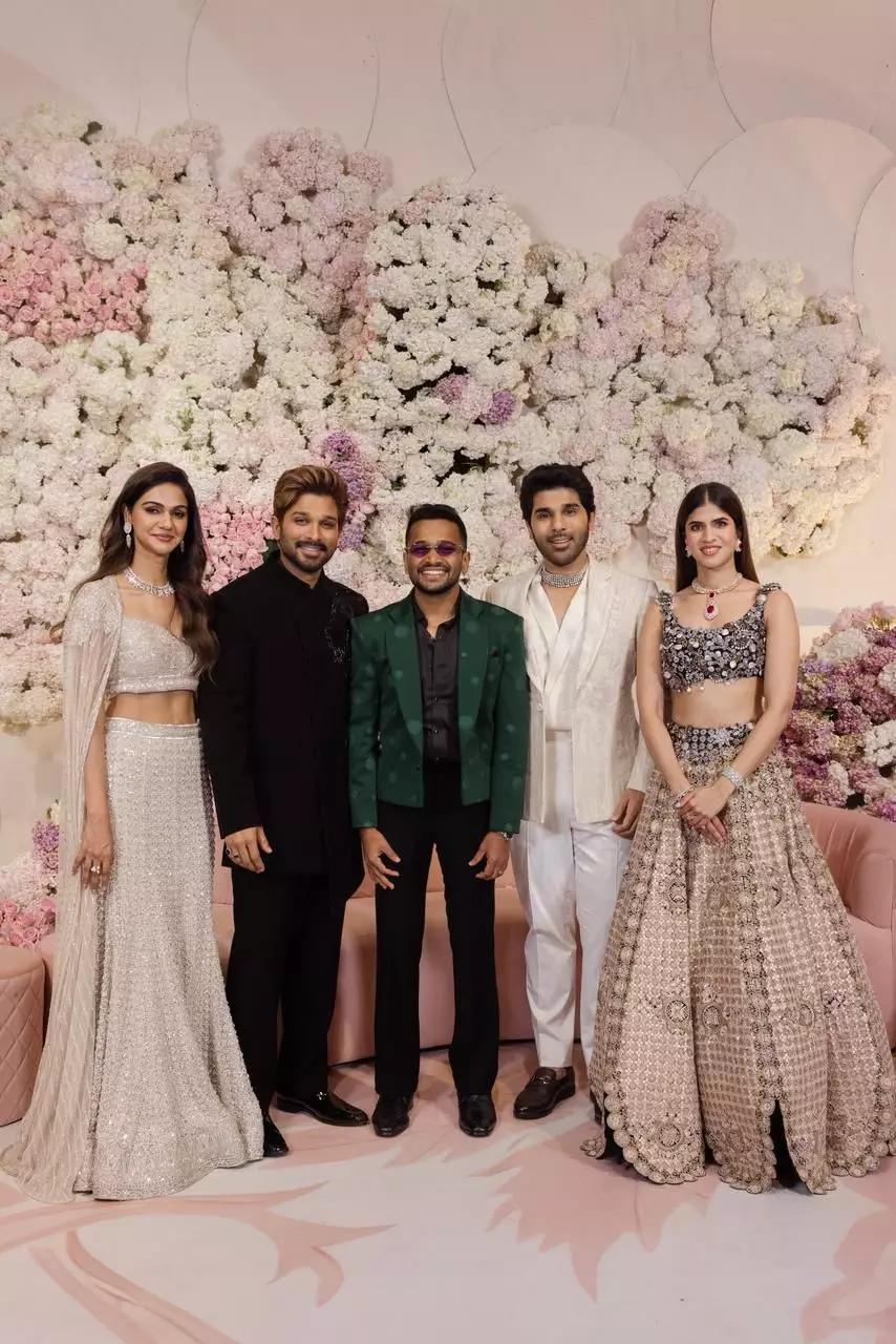 Allu Sirish Grand Pre Wedding Reception at Allu Studios Hyderabad Allu Sirish Grand Pre Wedding Reception at Allu Studios Hyderabad