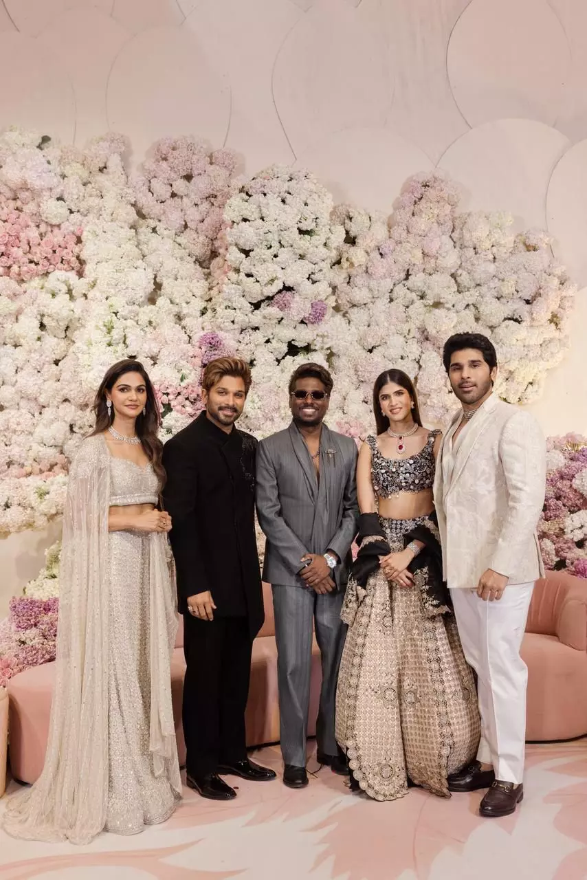 Allu Sirish Grand Pre Wedding Reception at Allu Studios Hyderabad
