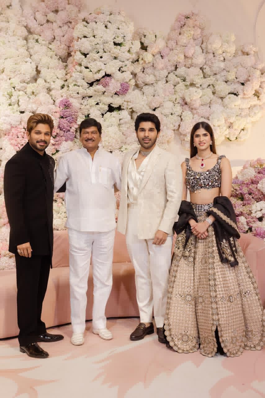 Allu Sirish Grand Pre Wedding Reception at Allu Studios Hyderabad Allu Sirish Grand Pre Wedding Reception at Allu Studios Hyderabad