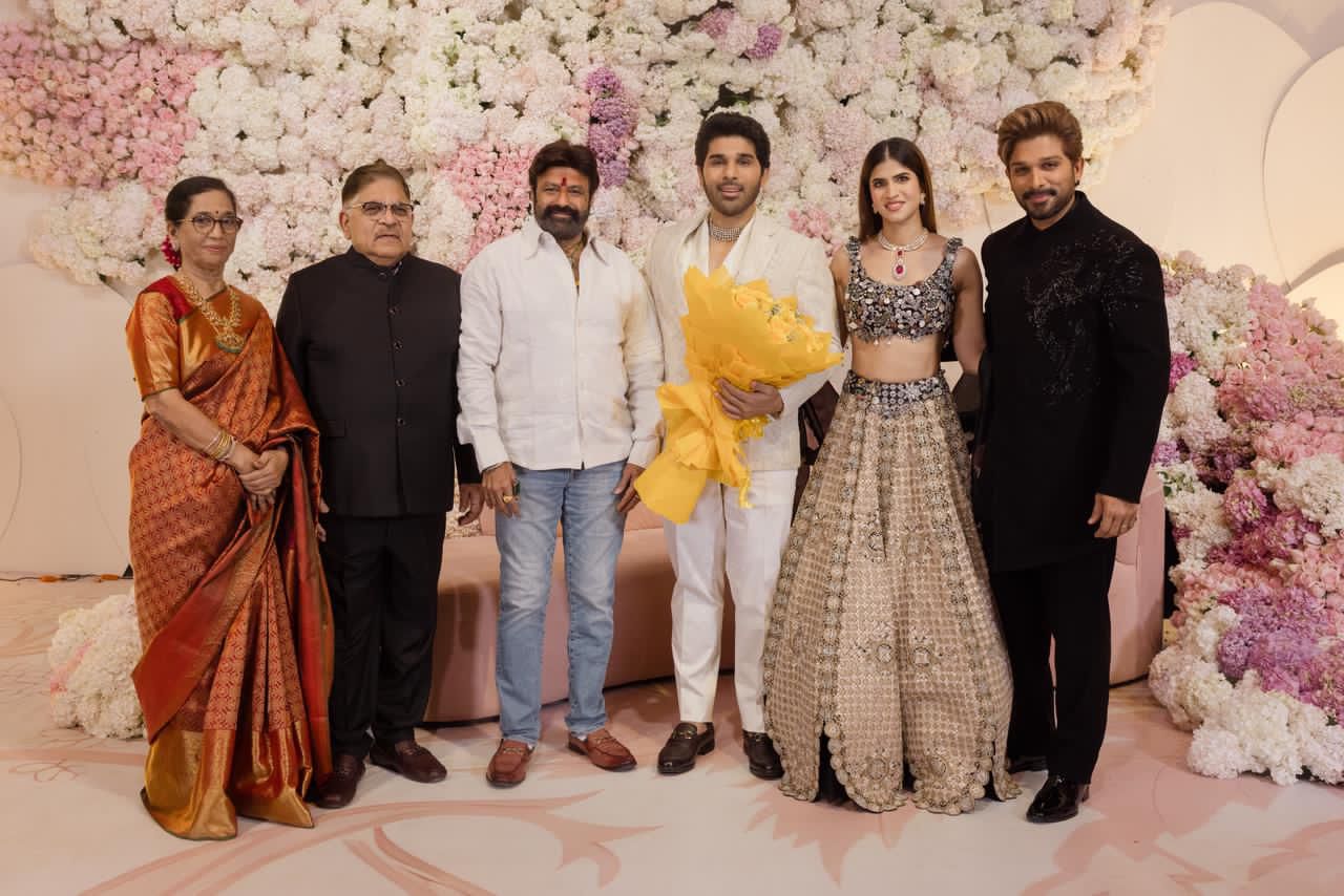 Allu Sirish Grand Pre Wedding Reception at Allu Studios Hyderabad