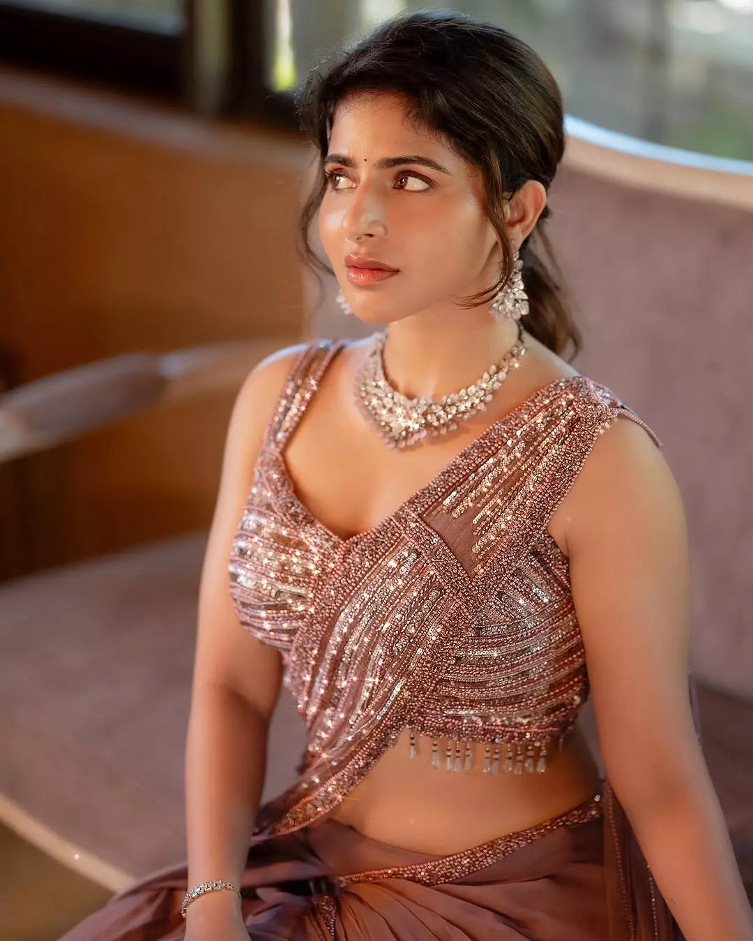 Golden Glow: Iswarya Menon’s Dazzling Throwback Series Golden Glow: Iswarya Menon’s Dazzling Throwback Series