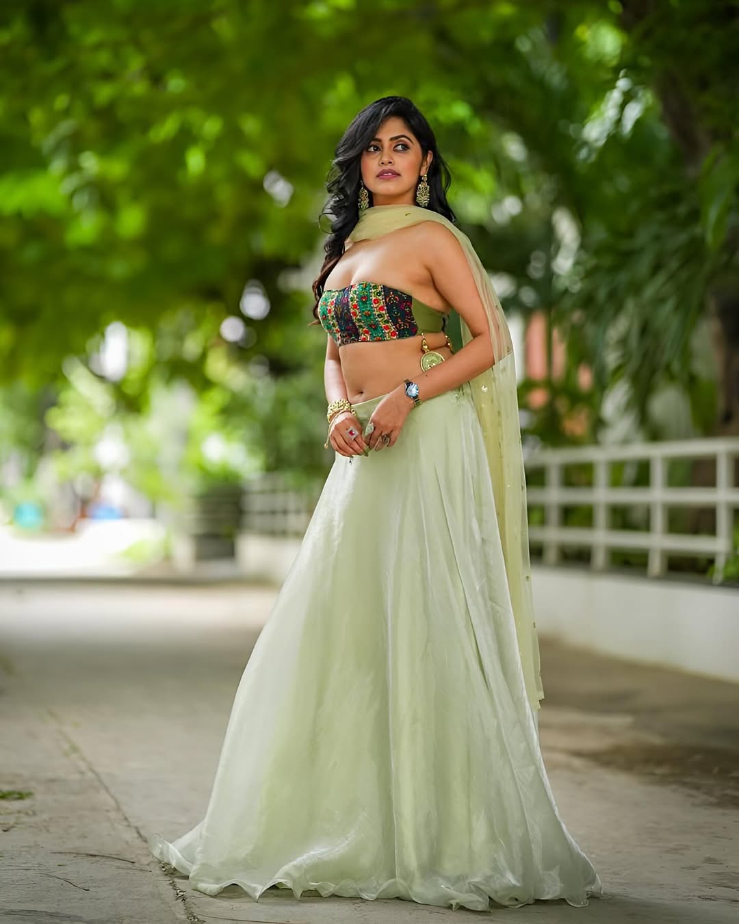 Pragya Nayan Shines in Elegant Teal Saree Look