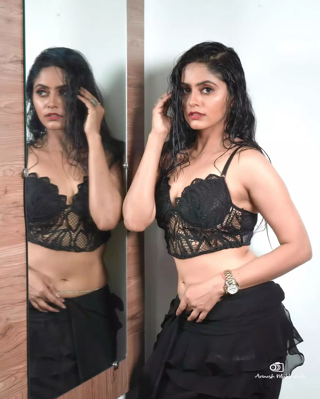 Pragya Nayan Shines in Elegant Teal Saree Look