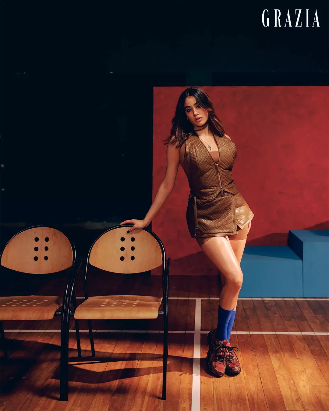 Janhvi Kapoor’s Bold Athleisure Look for Grazia Magazine Janhvi Kapoor’s Bold Athleisure Look for Grazia Magazine