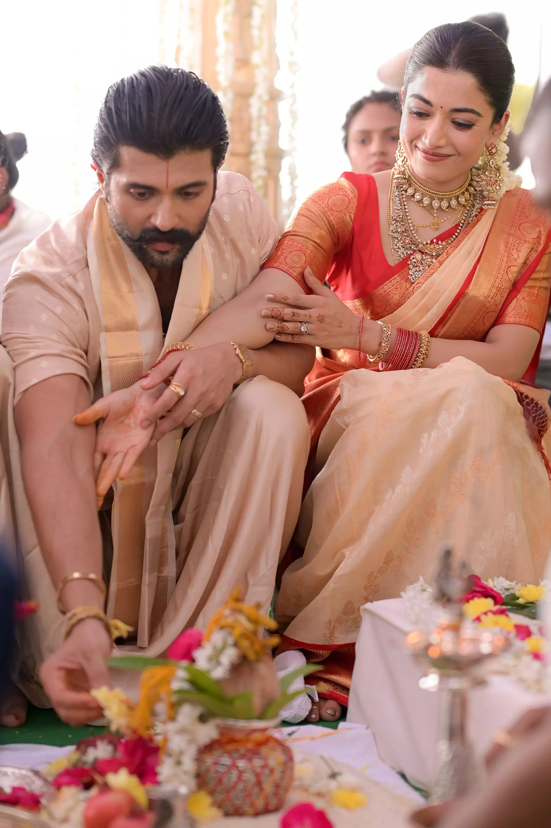 Vijay and Rashmika Embrace Tradition at Vratham