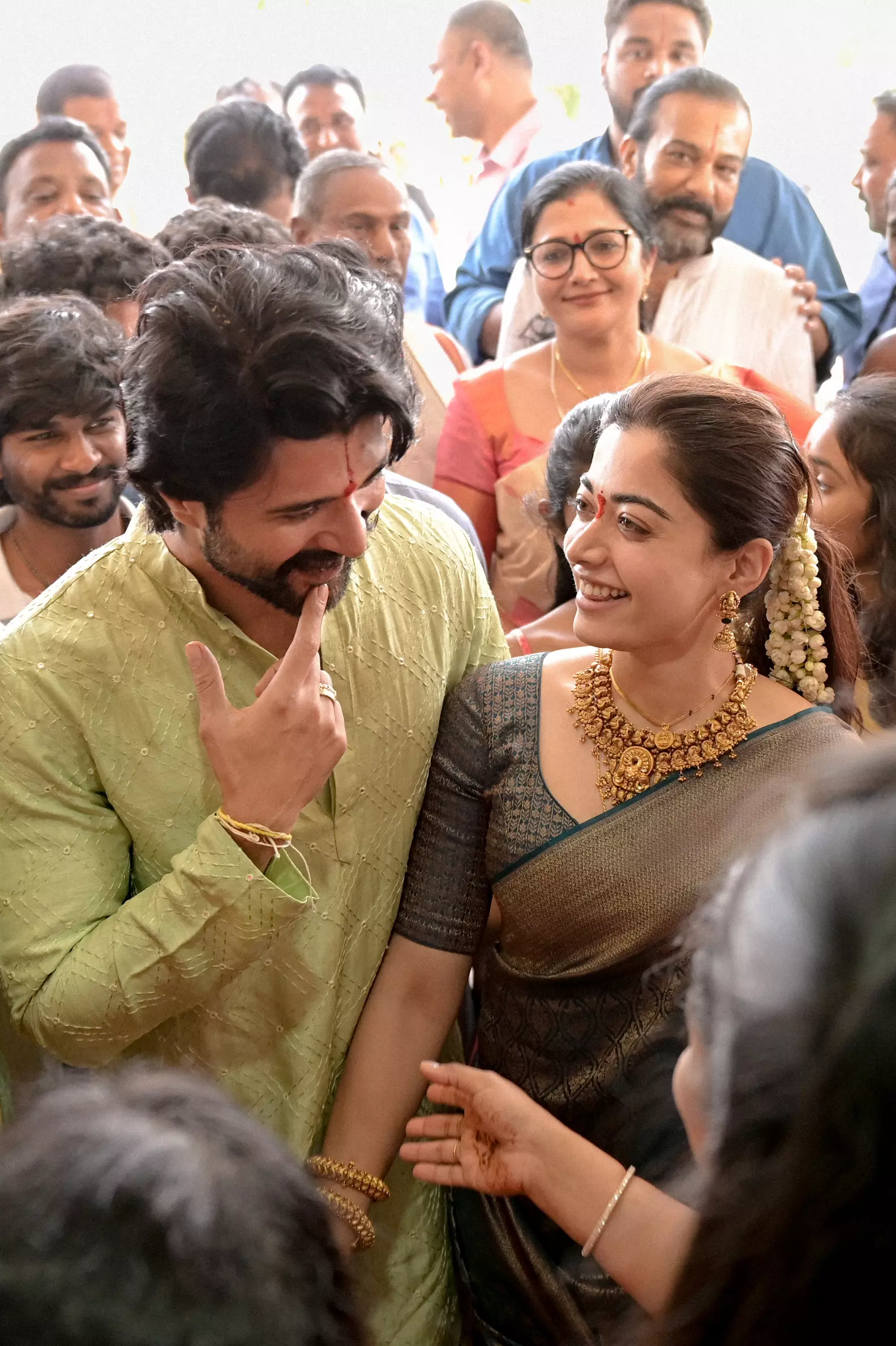 Vijay and Rashmika Embrace Tradition at Vratham