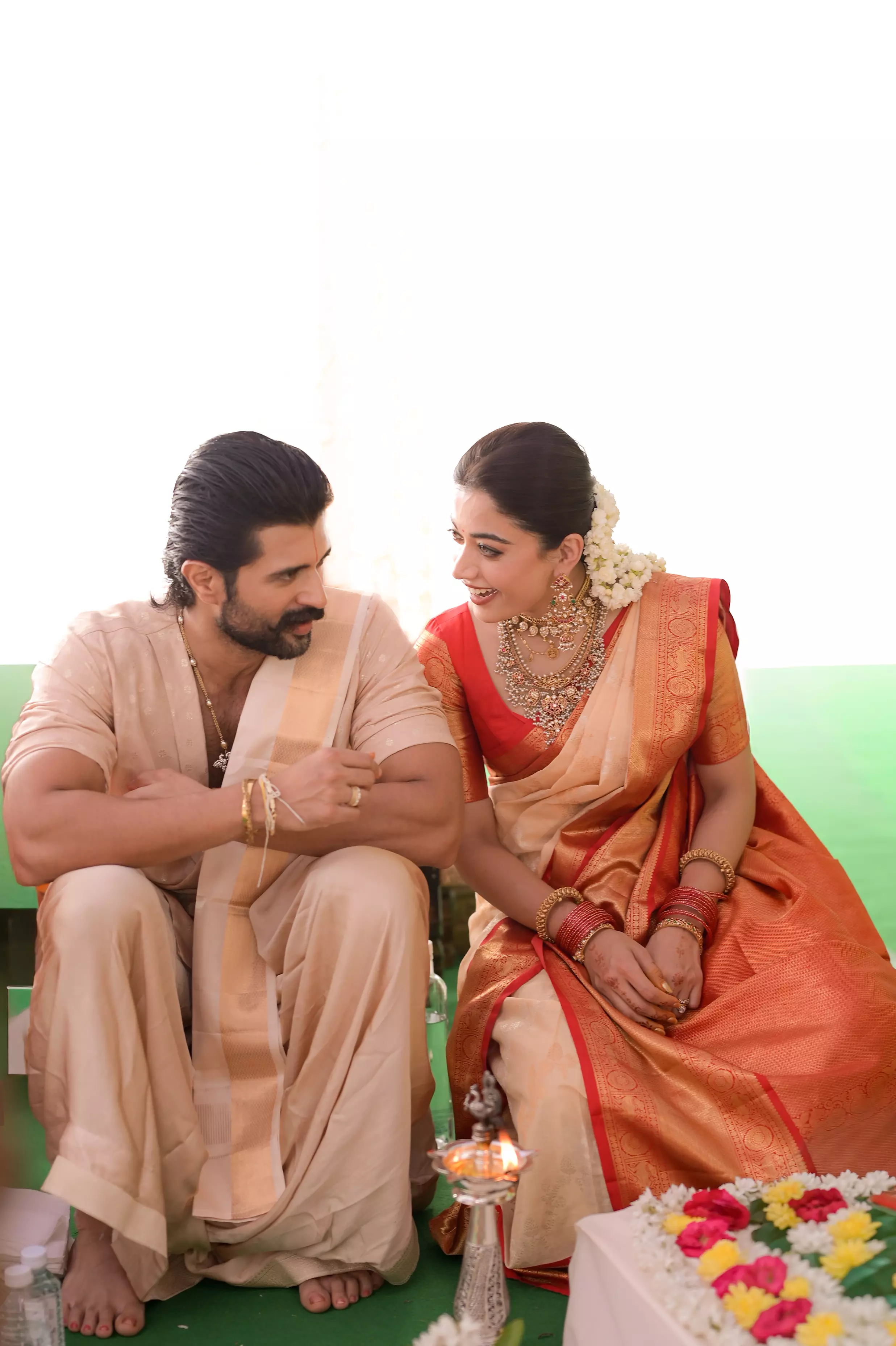 Vijay and Rashmika Embrace Tradition at Vratham