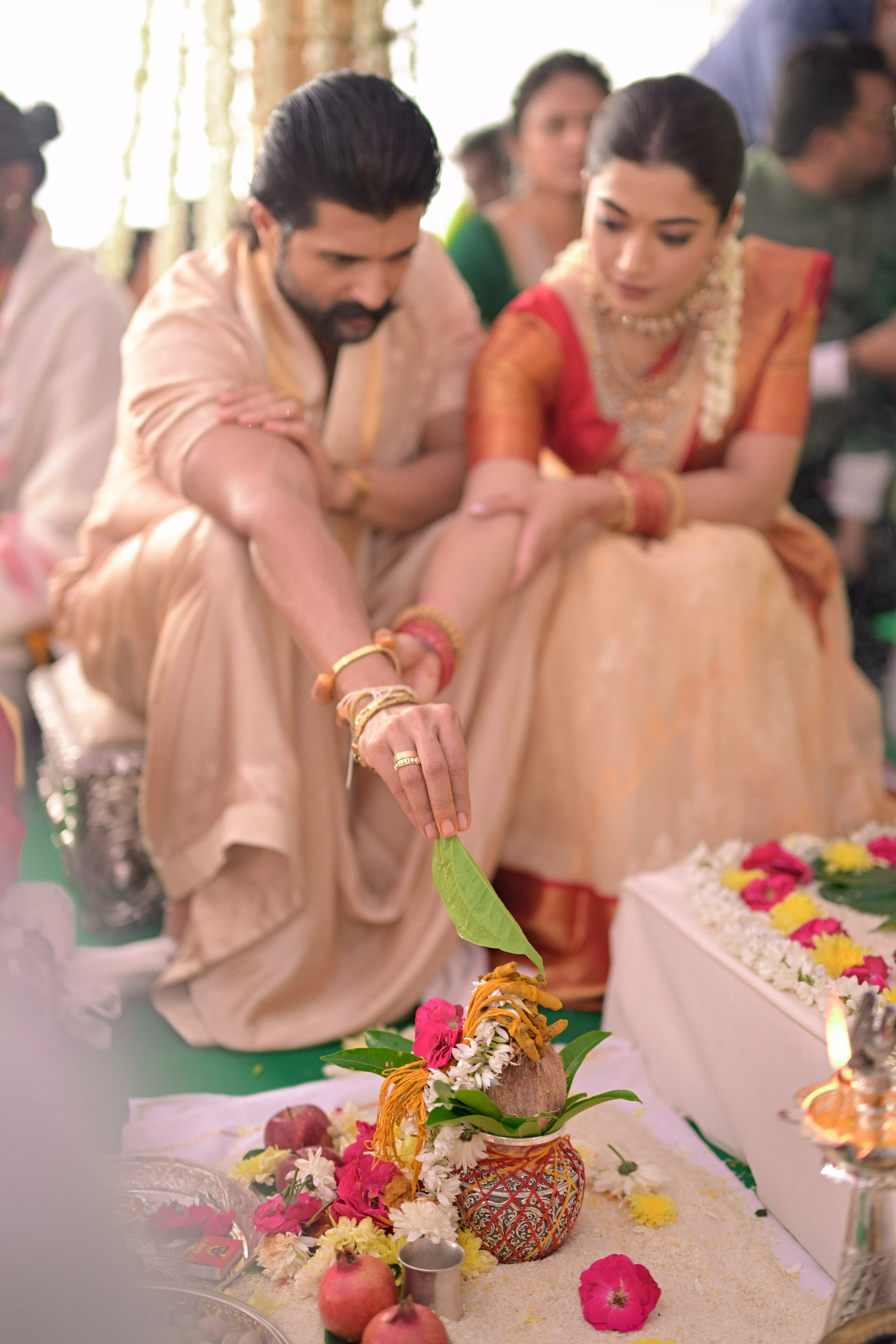 Vijay and Rashmika Embrace Tradition at Vratham