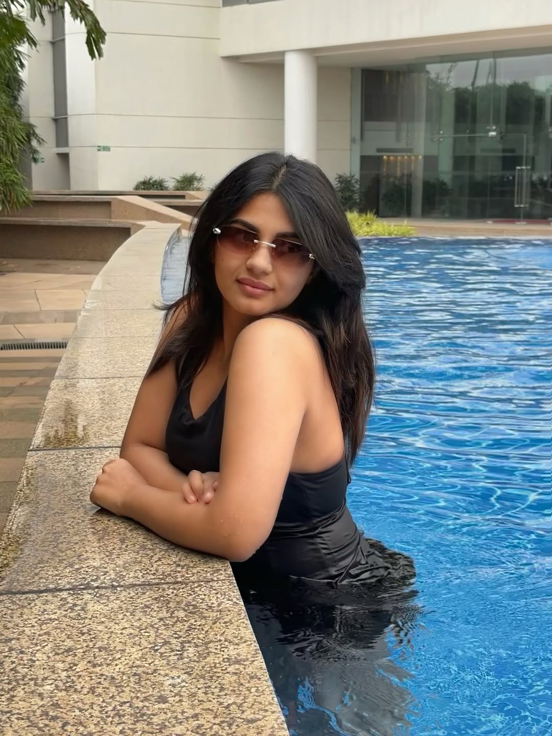 Nayan Sarika Radiates Elegance In Golden-Green Saree Nayan Sarika Radiates Elegance In Golden-Green Saree