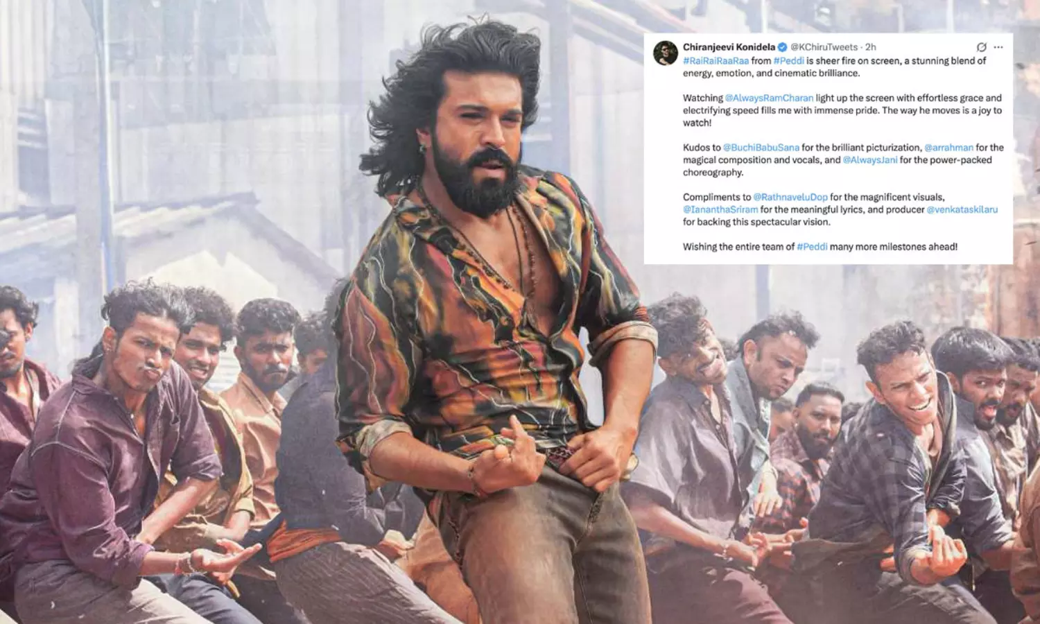 చరణ్‌పై చిరూ గర్వం.. పెద్ది హైప్ డబుల్!