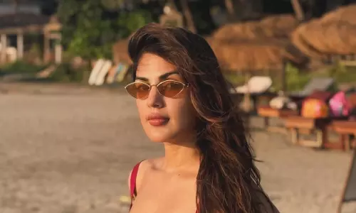 Rhea Chakraborty Soaks in Sunset Serenity