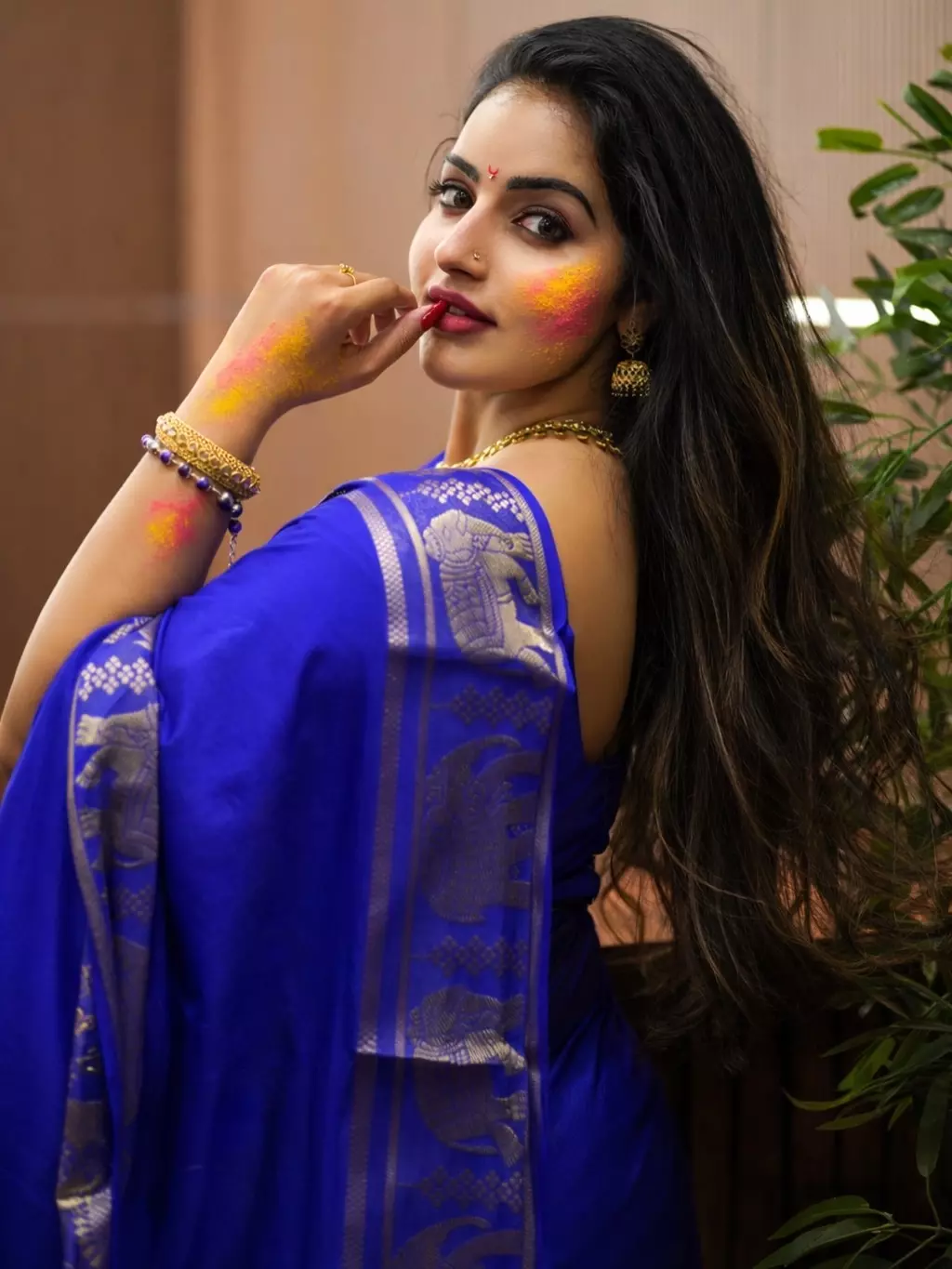 Covered in Colors: Malavika C Menons Holi Glow Covered in Colors: Malavika C Menons Holi Glow