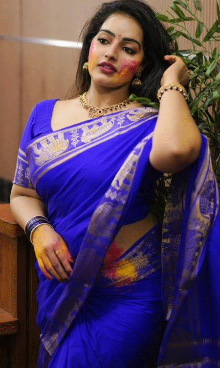 Covered in Colors: Malavika C Menons Holi Glow