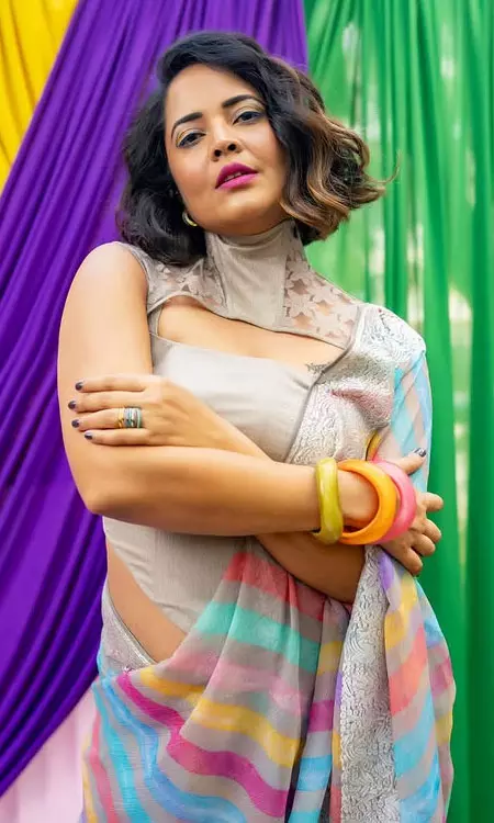 Anasuya Shares Colorful Holi Post