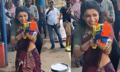 భ‌ర్త‌తో స‌మంత రంగుల పండుగ