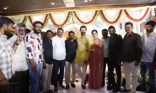 Vijay Deverakonda & Rashmika Mandanna Media Interaction Photos Set -2