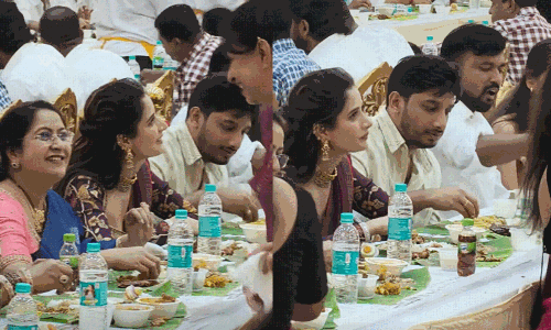 బంతి భోజ‌నంలో ఆషికా రంగ‌నాధ్!