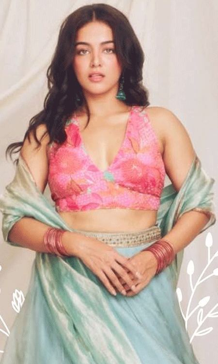 Wamiqa Gabbi Stuns in Vibrant Lehenga, Actress Radiates Grace in Ethereal Photoshoot