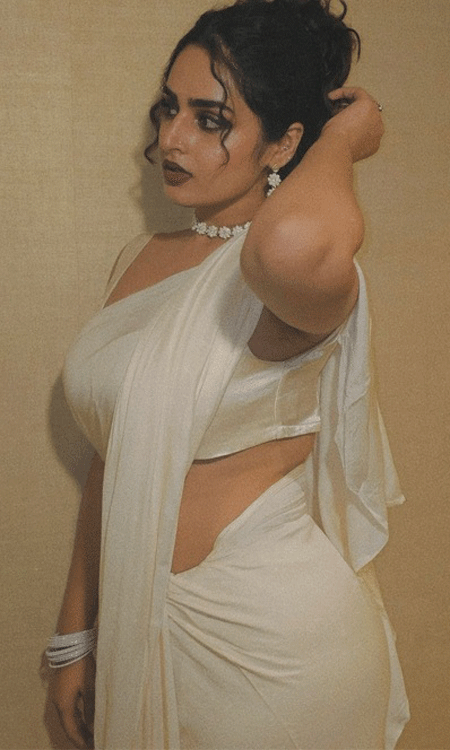 Ayesha Khans Stunning Saree Photo and Rising Film Career