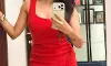 Deepika Pilli Turns Heads in Red Dress Mirror Selfie