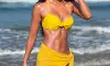 Disha Patani Turns Up the Heat in Stunning Yellow Beach Look