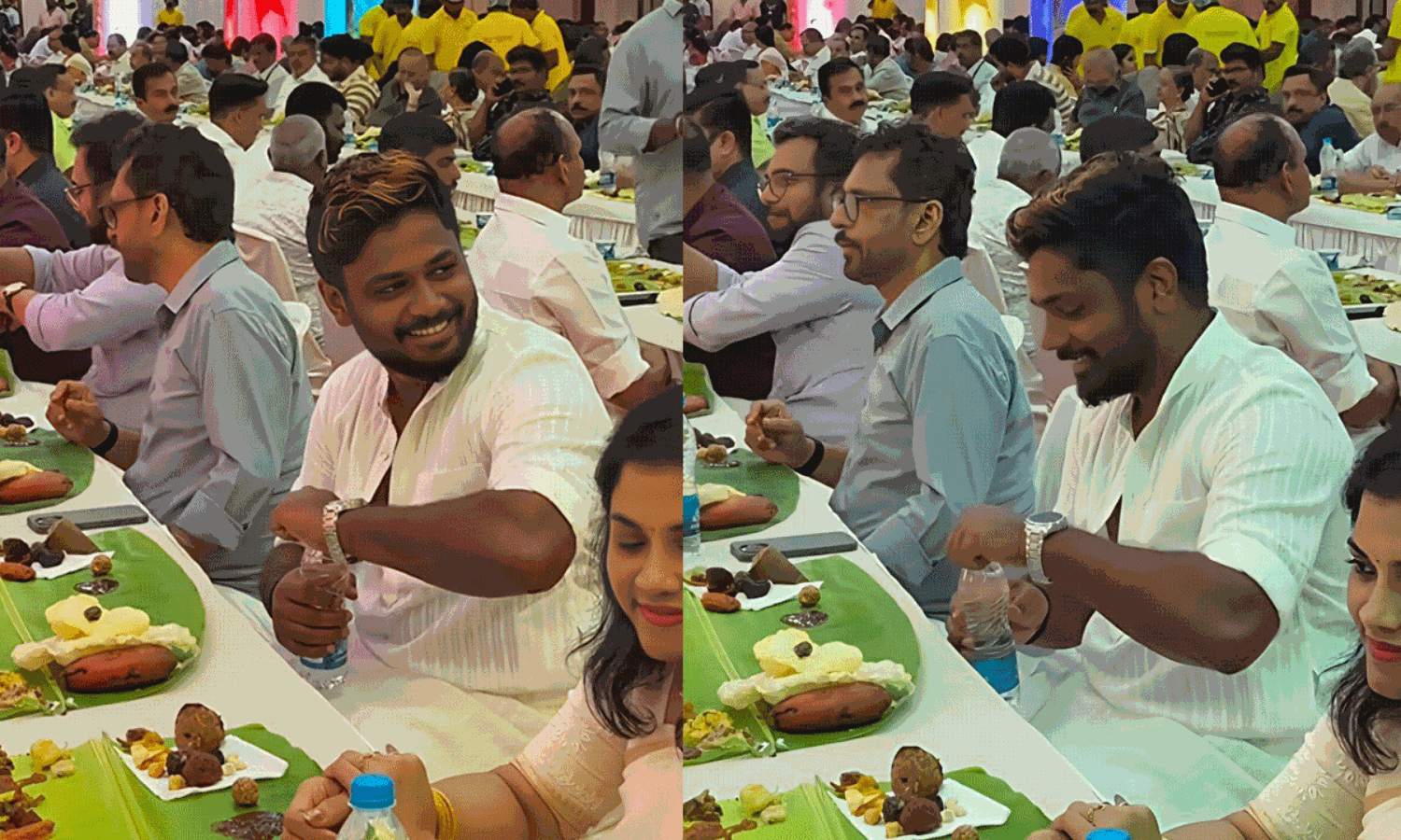 వరల్డ్ కప్ సూపర్ హీరో సంజు శాంసన్‌తో విందు