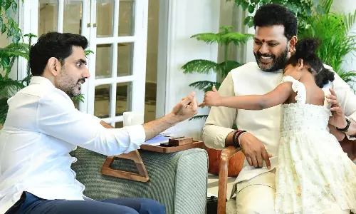 రామ్మోహన్ ఇంట్లో లోకేష్ సందడి