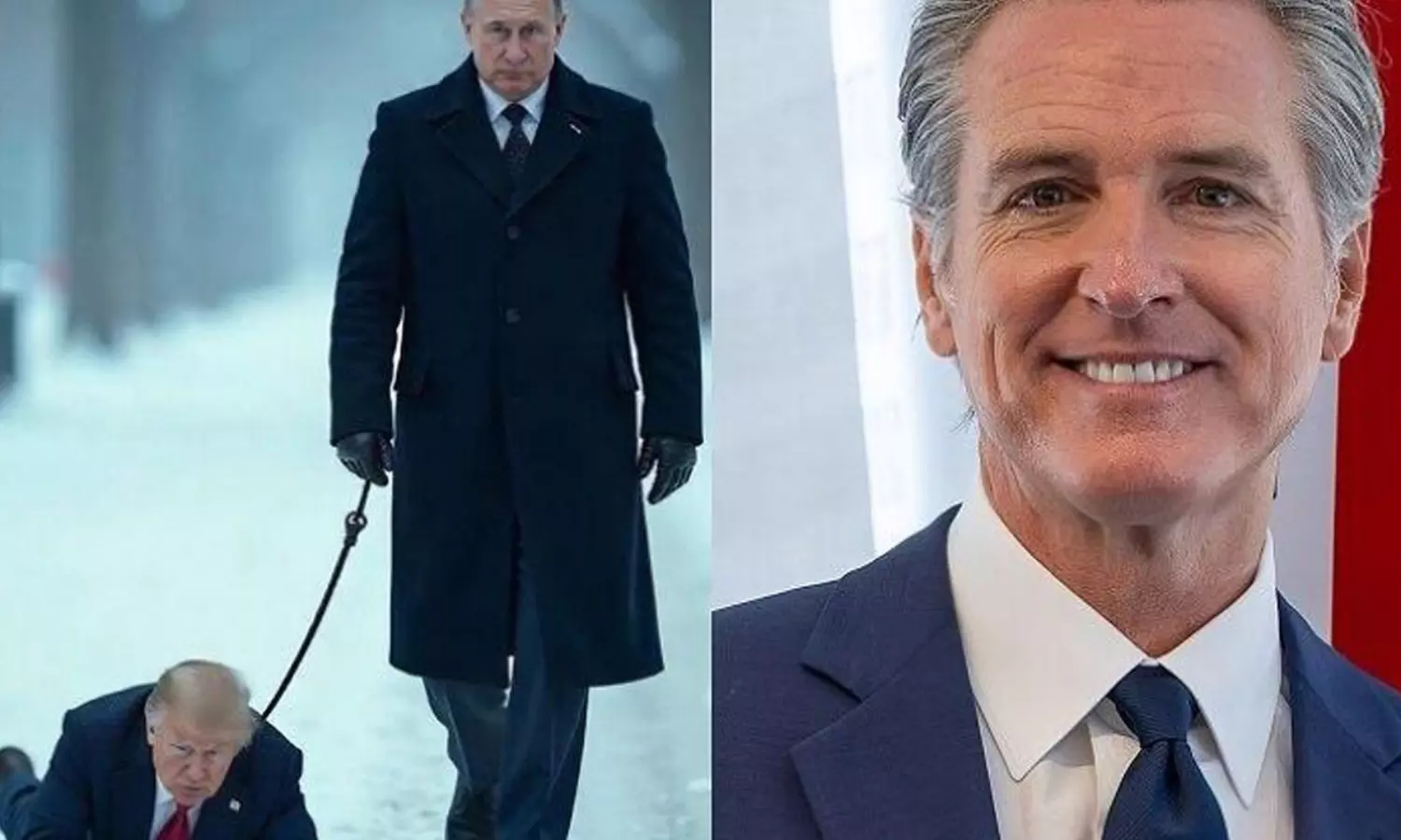 పుతిన్ పెంపుడు కుక్కలా ట్రంప్? కాలిఫోర్నియా గవర్నర్ కార్యాలయం పోస్టు వైరల్