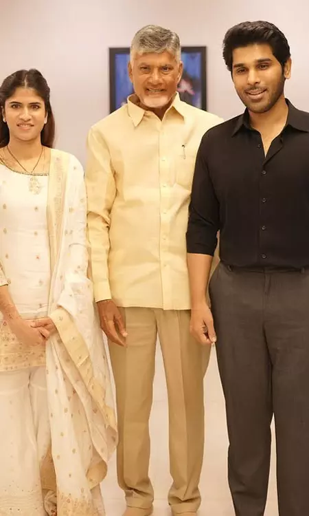 CBN Visits Allu Aravind’s Home, Blesses Newly Wed Couple