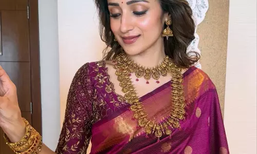 Trisha Krishnan Shares Beautiful Saree Photos