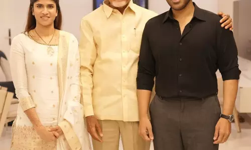 CBN Visits Allu Aravind’s Home, Blesses Newly Wed Couple