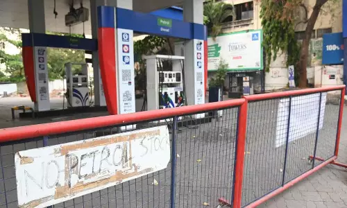 Panic In Hyderabad: No Petrol Boards Everywhere!